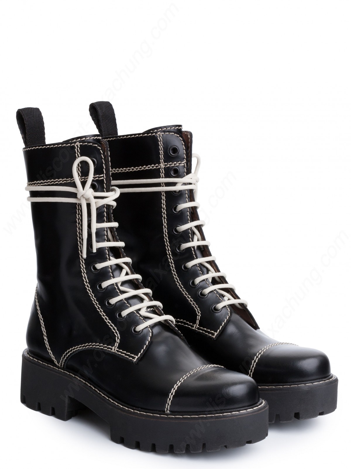 Alexachung Black Heavy Tread Flat Boot - -1