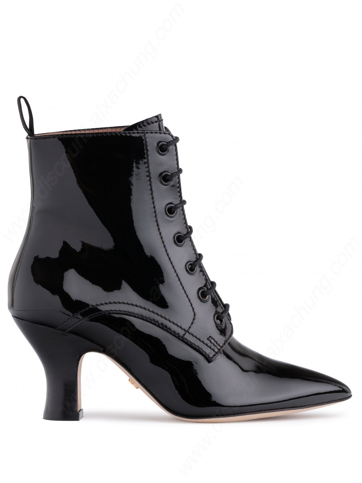 Alexachung Black Victorian Lace Up Boot - -0