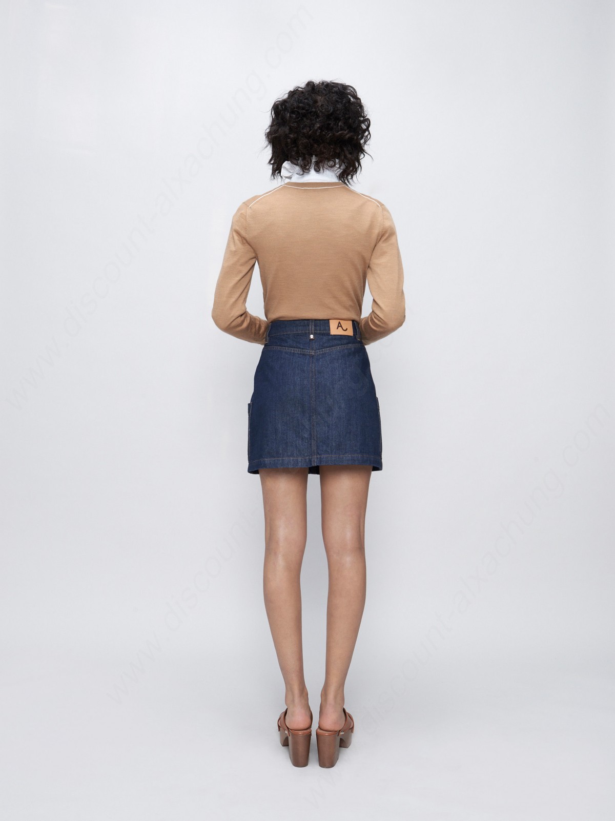 Alexachung Denim Patch Pocket Mini Skirt - -3