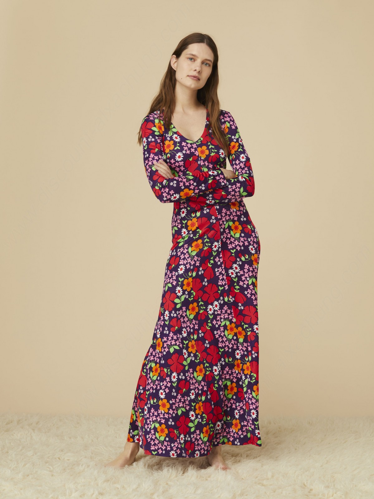 Alexachung Floral Print Maxi Dress - -1