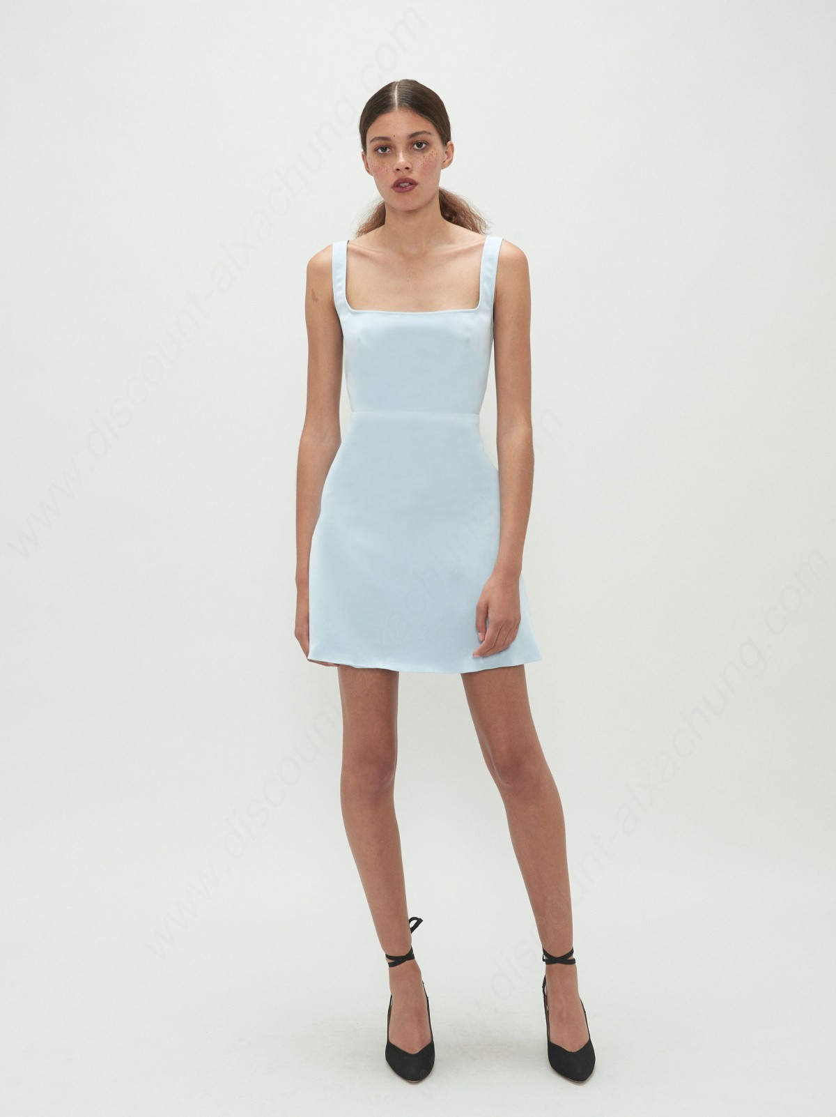 Alexachung Pale Blue Cut Out Back Dress - -1
