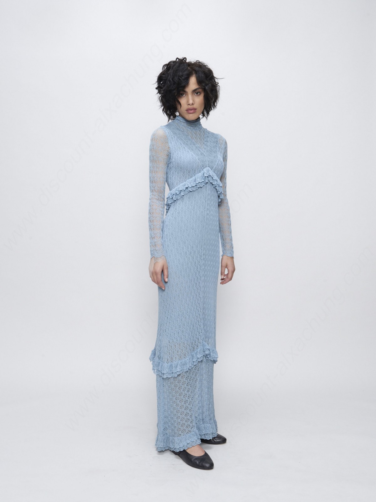 Alexachung Patchwork Fine Knit Lace Dress - -1