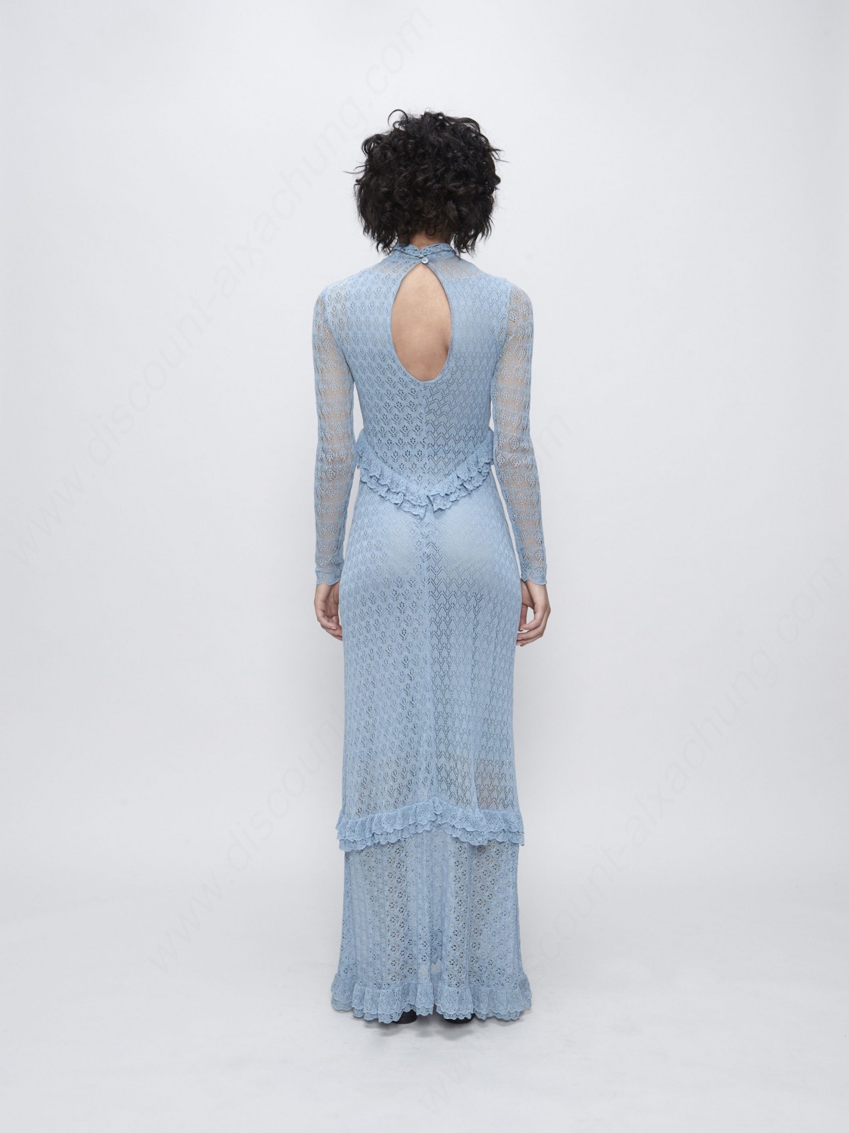 Alexachung Patchwork Fine Knit Lace Dress - -2