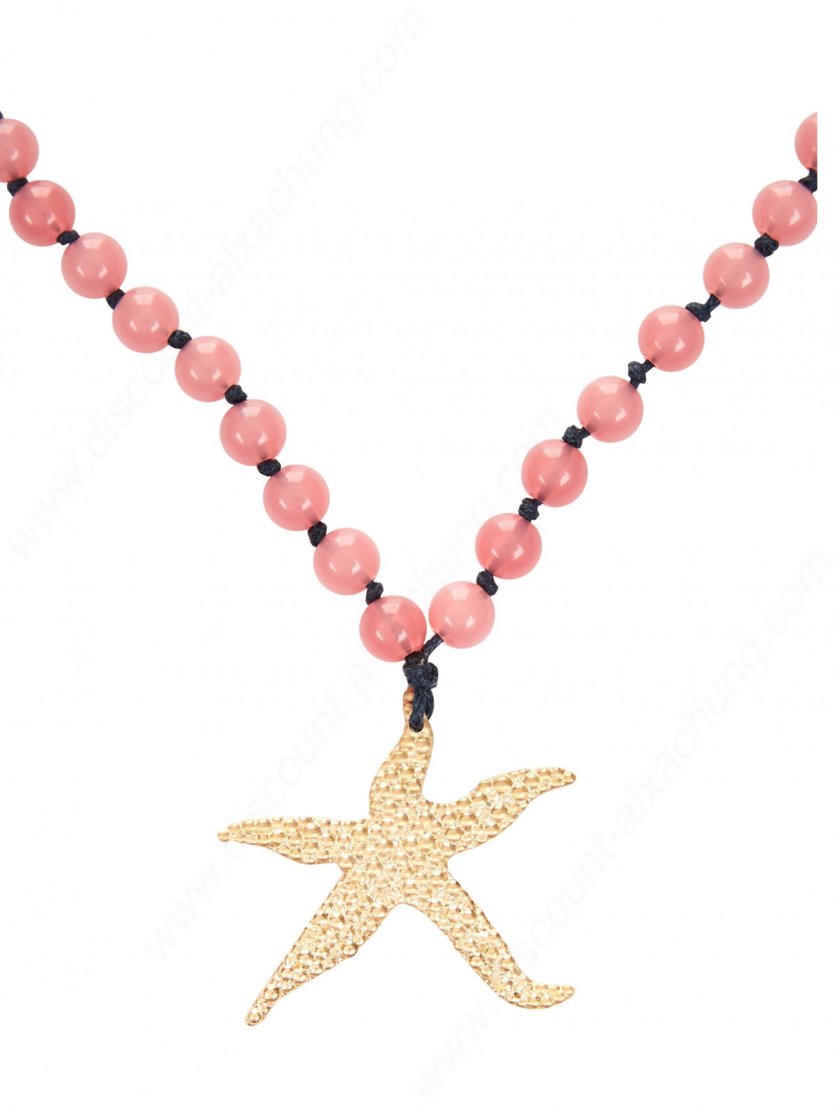 Alexachung Pink Beaded Starfish Necklace - -1