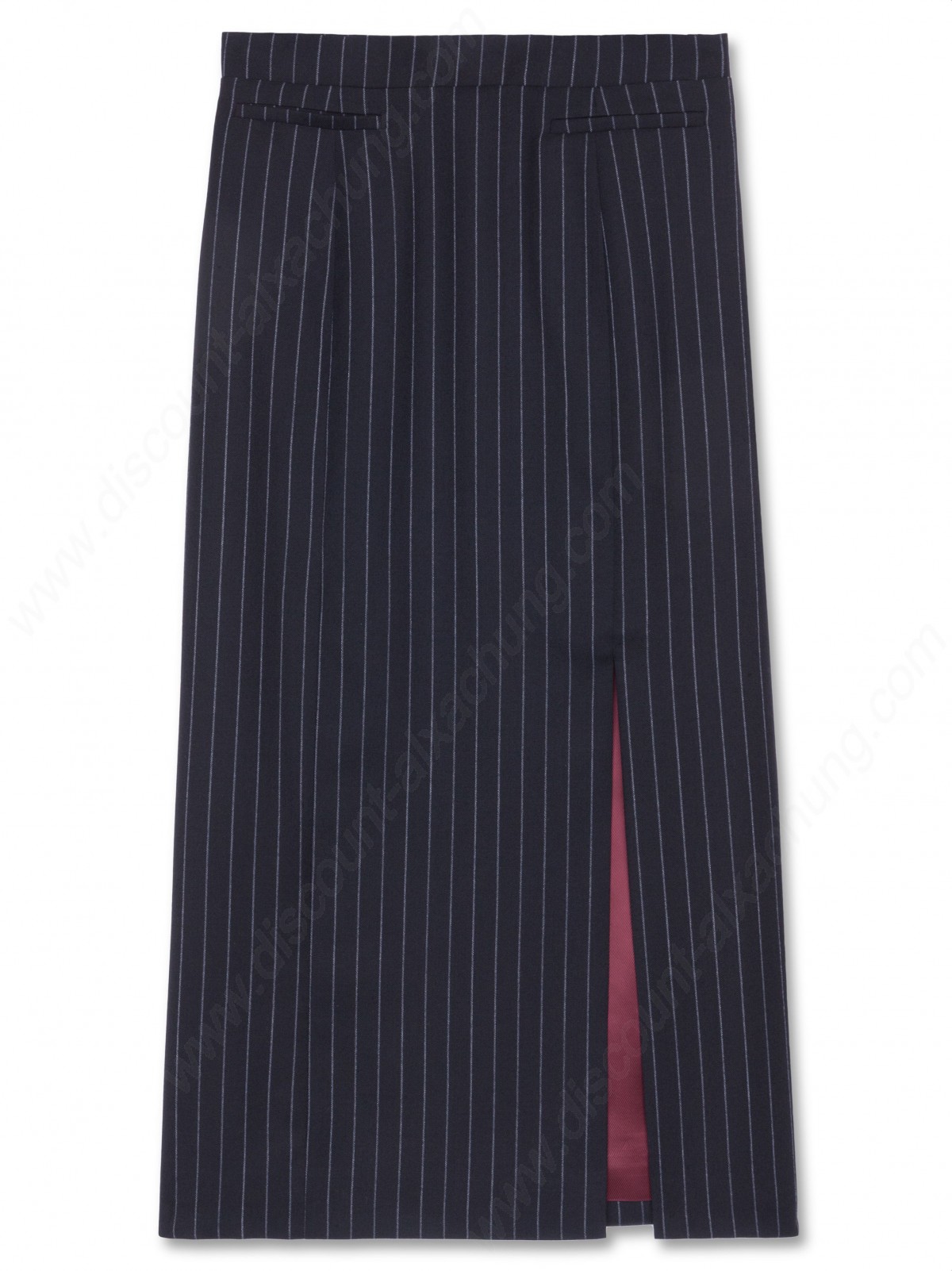 Alexachung Pinstripe Slit Front Pencil Skirt - -0