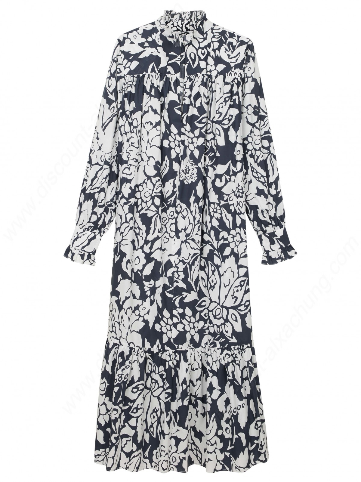 Alexachung Print Ruffle Collar Dress - -0