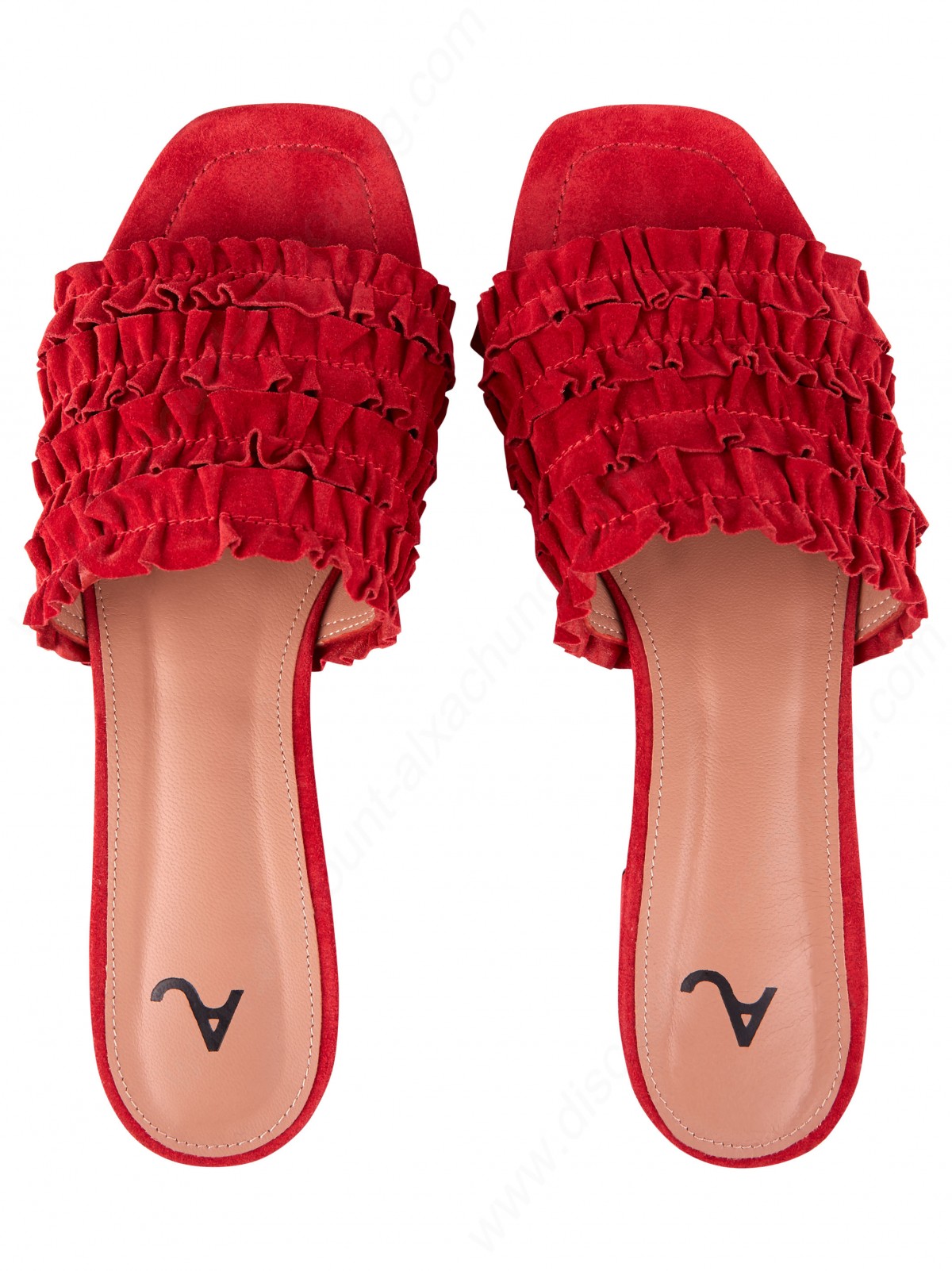 Alexachung Red Ruffle Sandal - -3