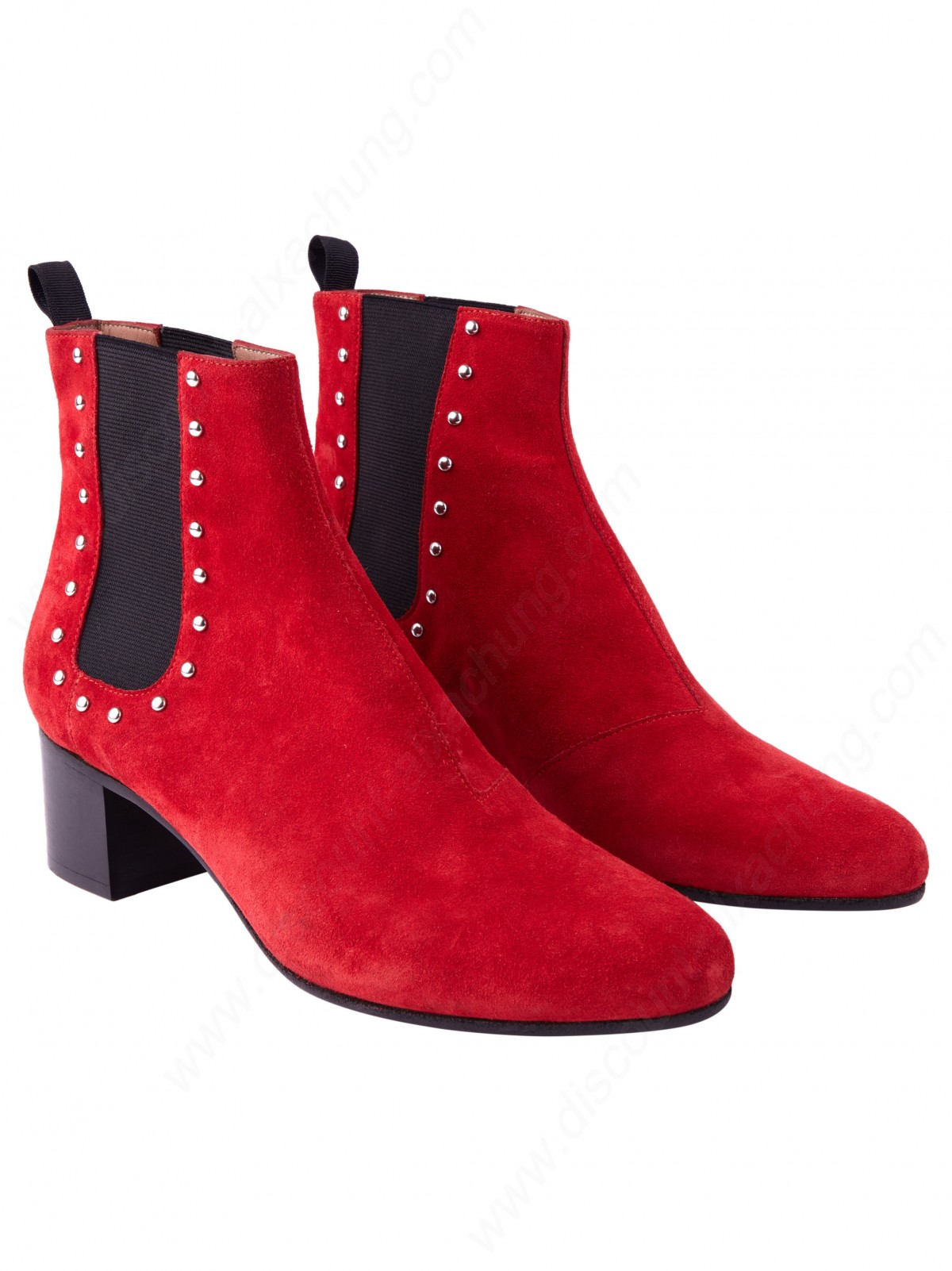 Alexachung Red Studded Chelsea Boot - -2