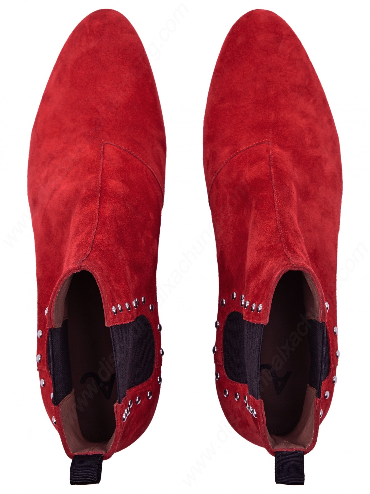 Alexachung Red Studded Chelsea Boot - -3