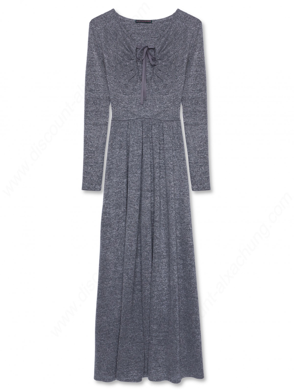 Alexachung Silver Lurex Key Hole Maxi Dress - -0