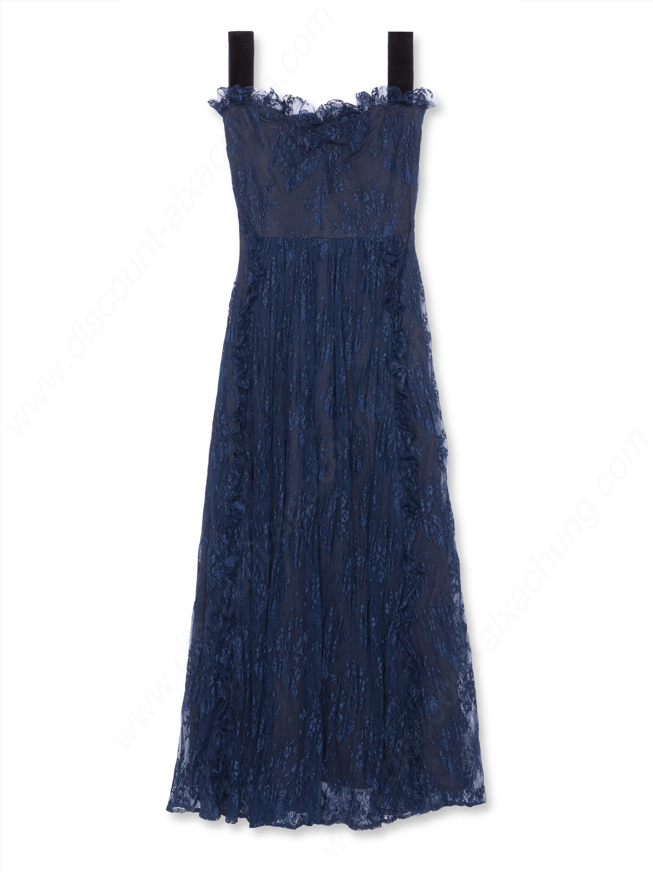 Alexachung Chantilly Lace Gathered Front Dress - Alexachung Chantilly Lace Gathered Front Dress