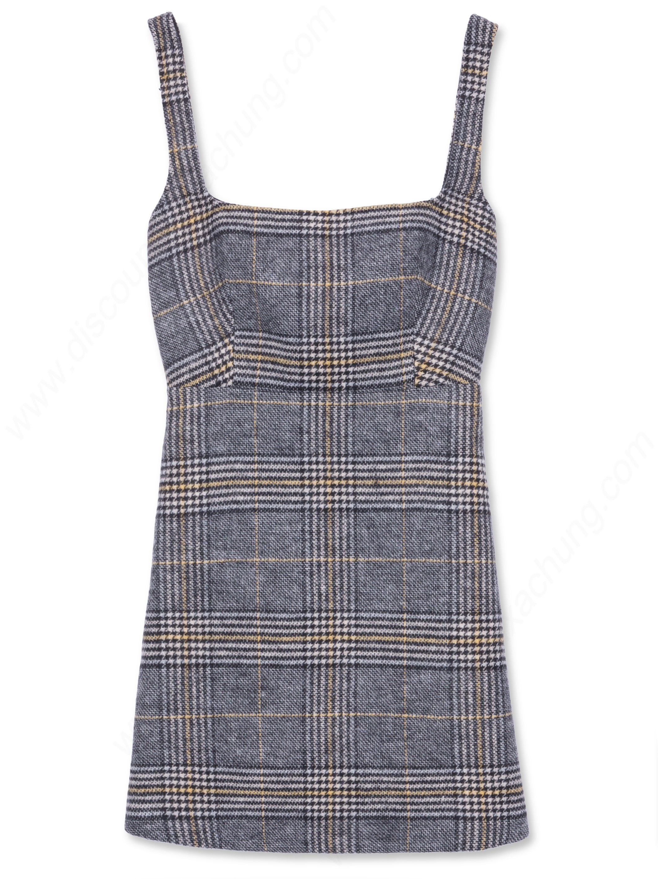 Alexachung Checked Cut Out Back Dress - Alexachung Checked Cut Out Back Dress