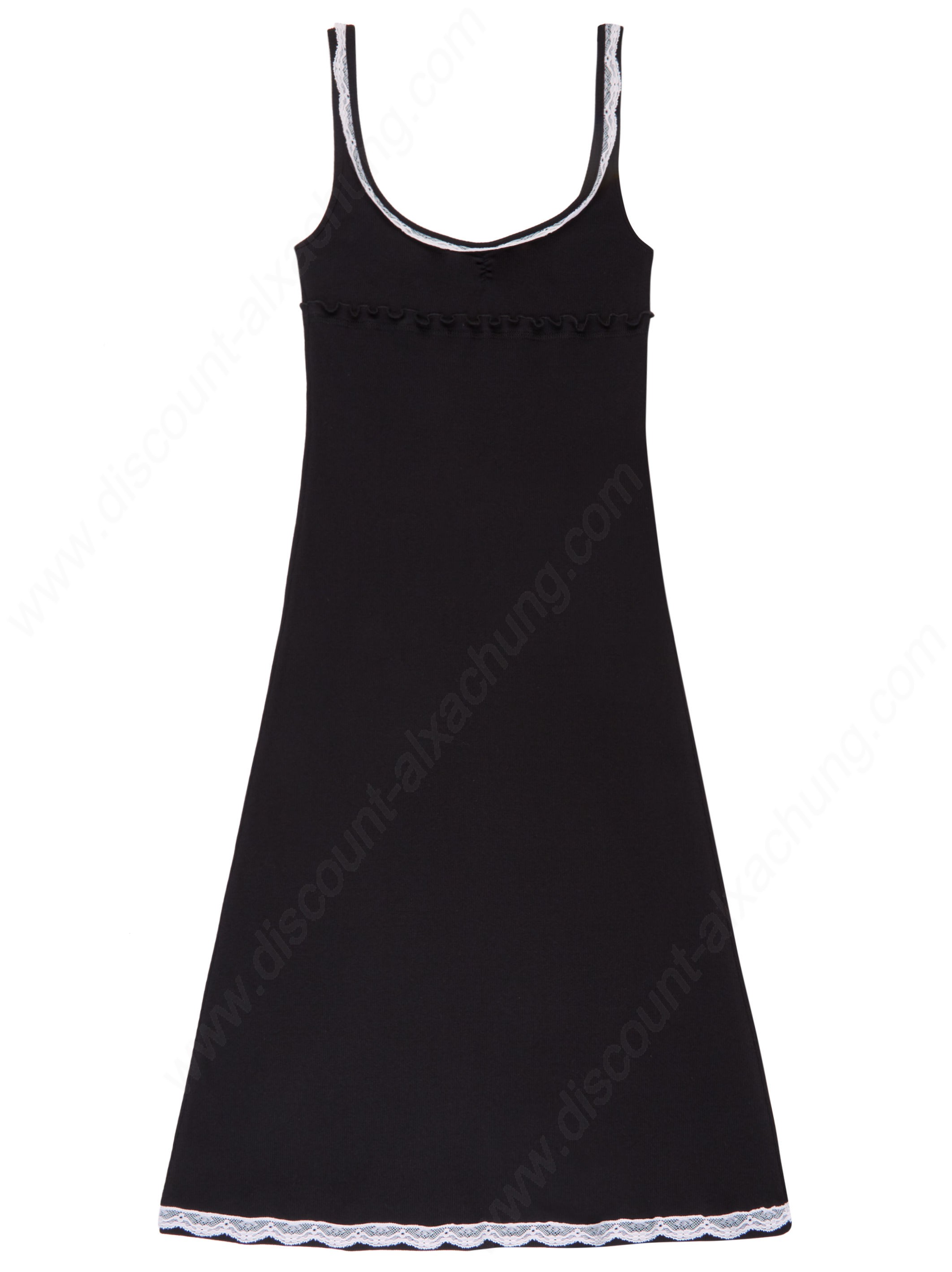 Alexachung Gathered Front Black Rib Dress - Alexachung Gathered Front Black Rib Dress