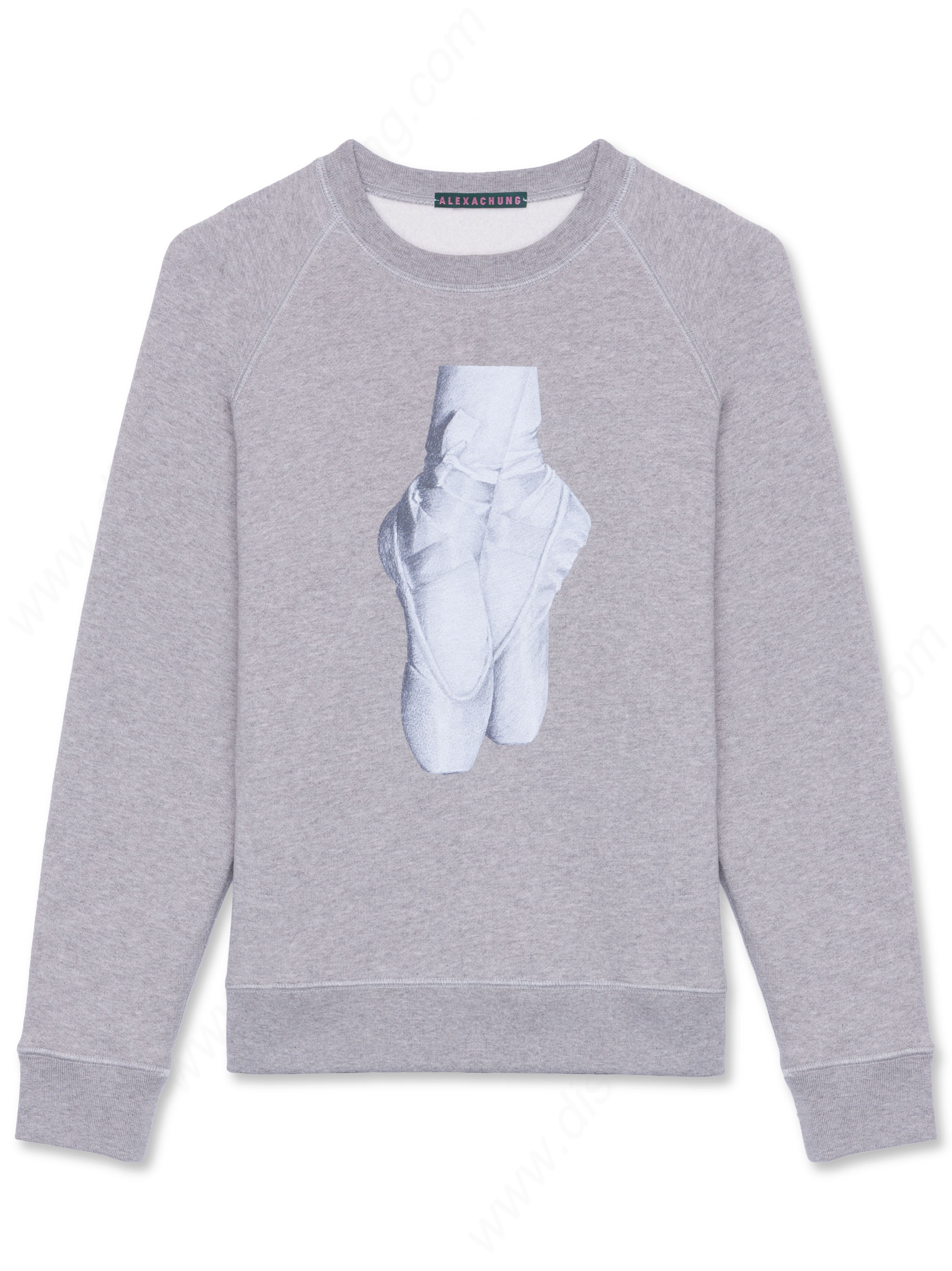 Alexachung Grey En Pointe Sweatshirt - Alexachung Grey En Pointe Sweatshirt