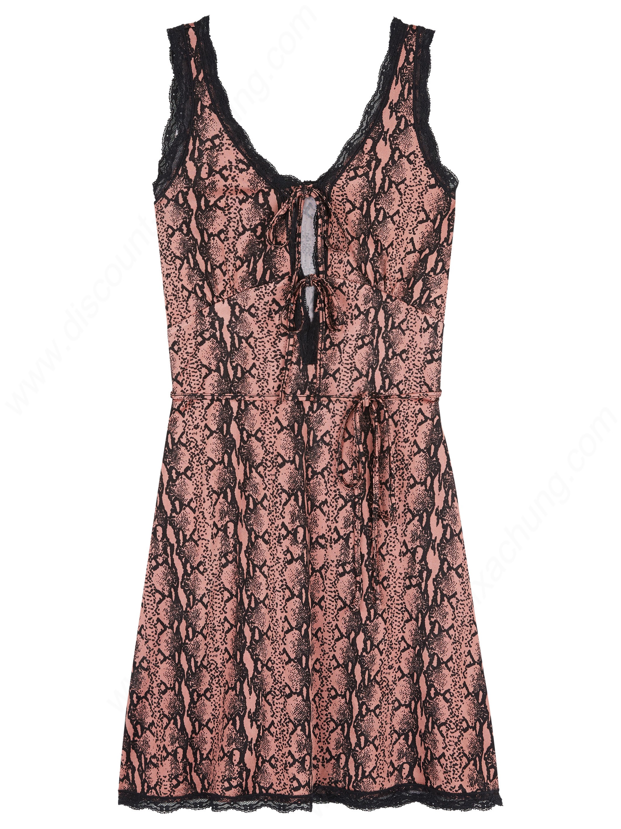 Alexachung Lace Trim Mini Dress - Alexachung Lace Trim Mini Dress