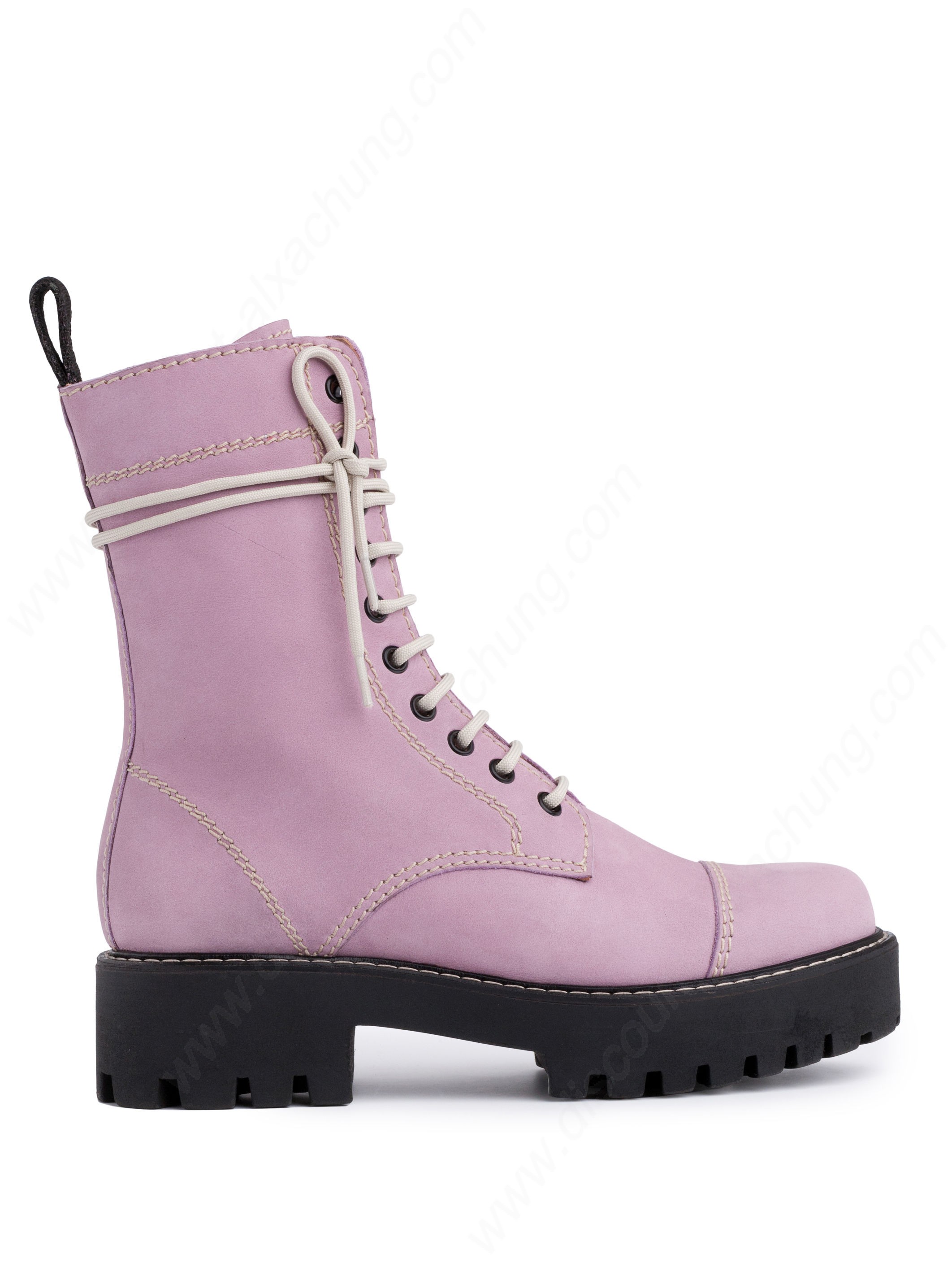 Alexachung Lilac Heavy Tread Flat Boot - Alexachung Lilac Heavy Tread Flat Boot