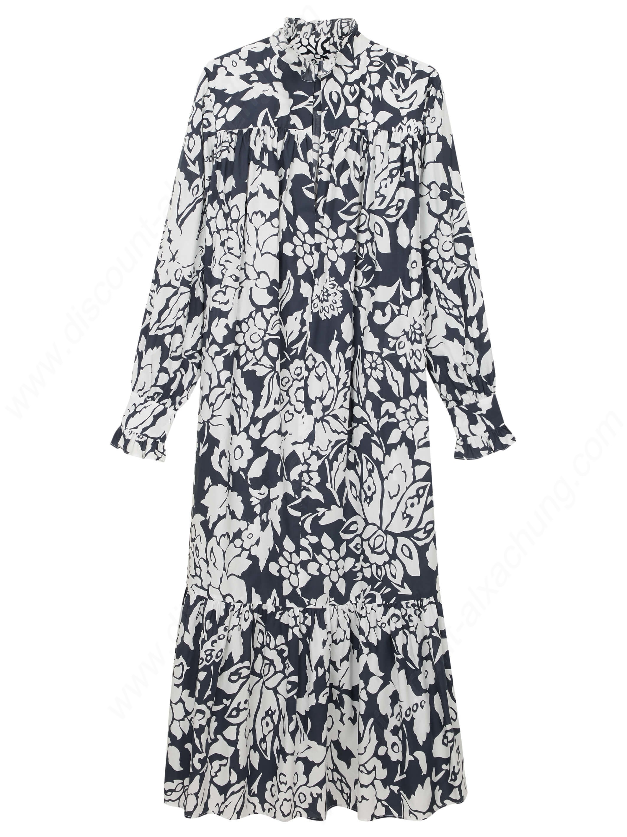 Alexachung Print Ruffle Collar Dress - Alexachung Print Ruffle Collar Dress