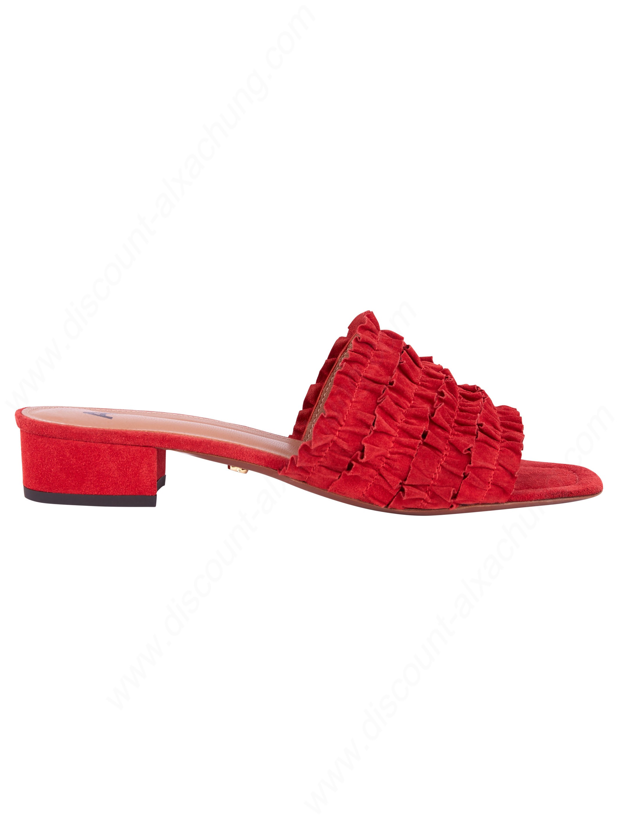 Alexachung Red Ruffle Sandal - Alexachung Red Ruffle Sandal