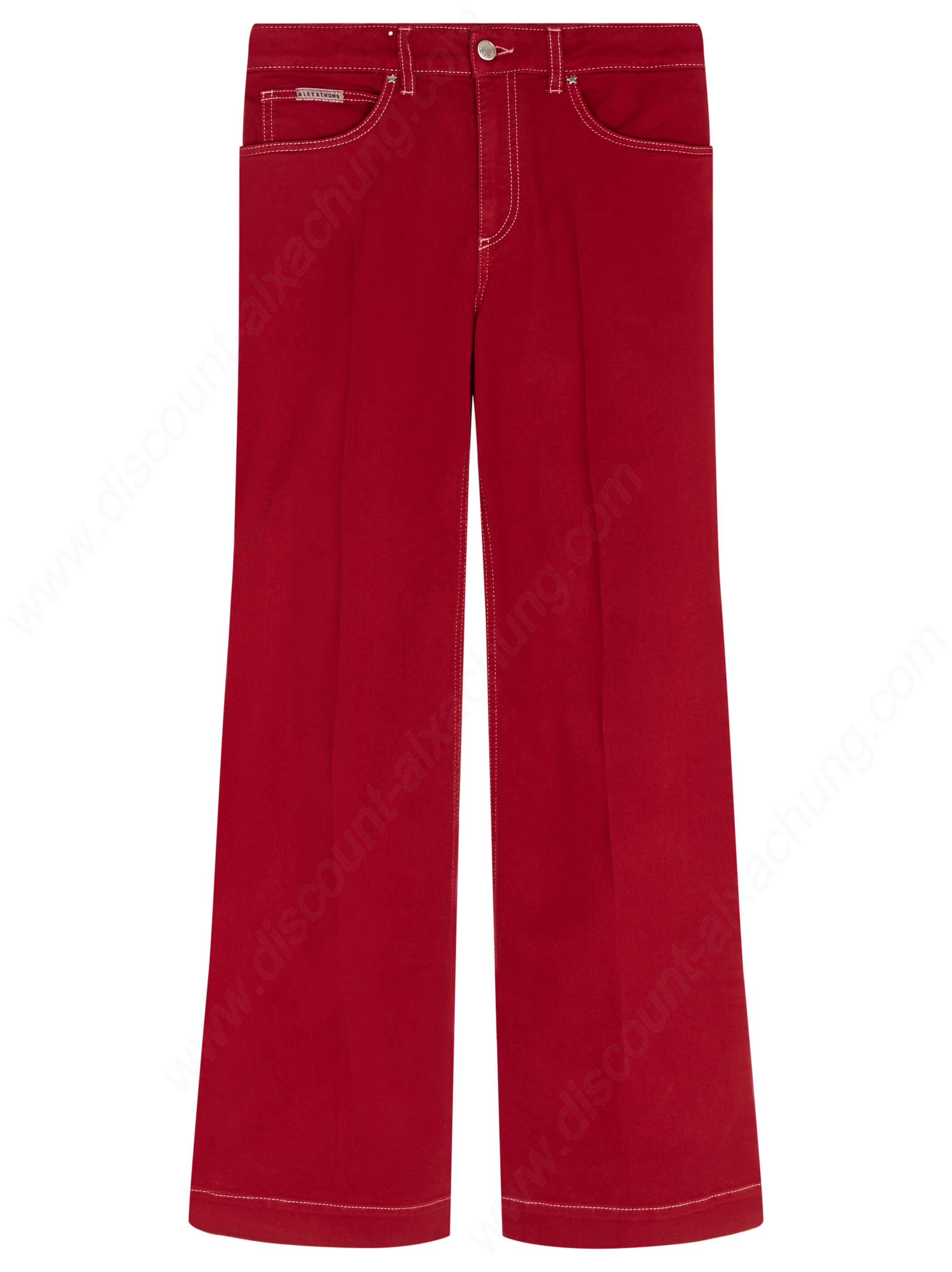 Alexachung Red Wide Leg Jeans - Alexachung Red Wide Leg Jeans