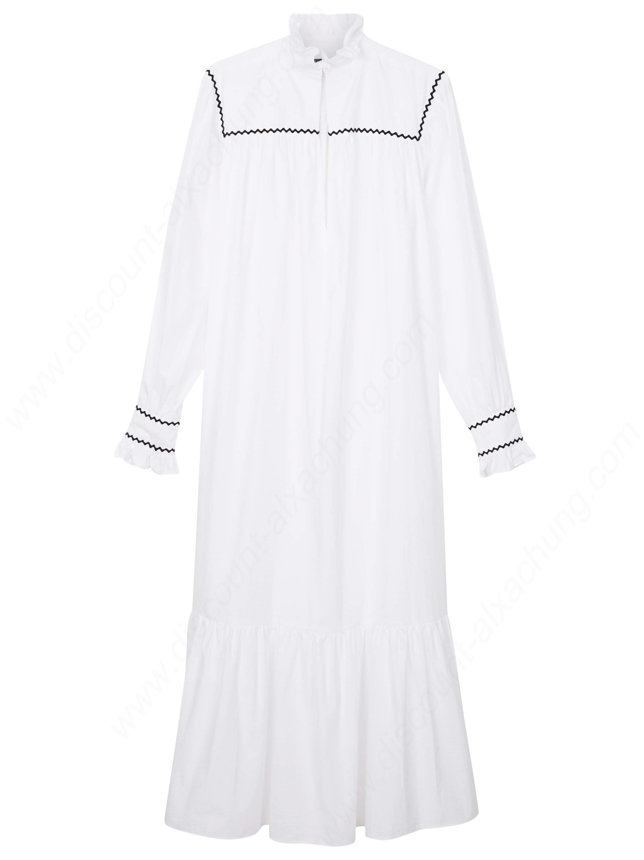 Alexachung Ruffle Collar Peasant Dress - Alexachung Ruffle Collar Peasant Dress