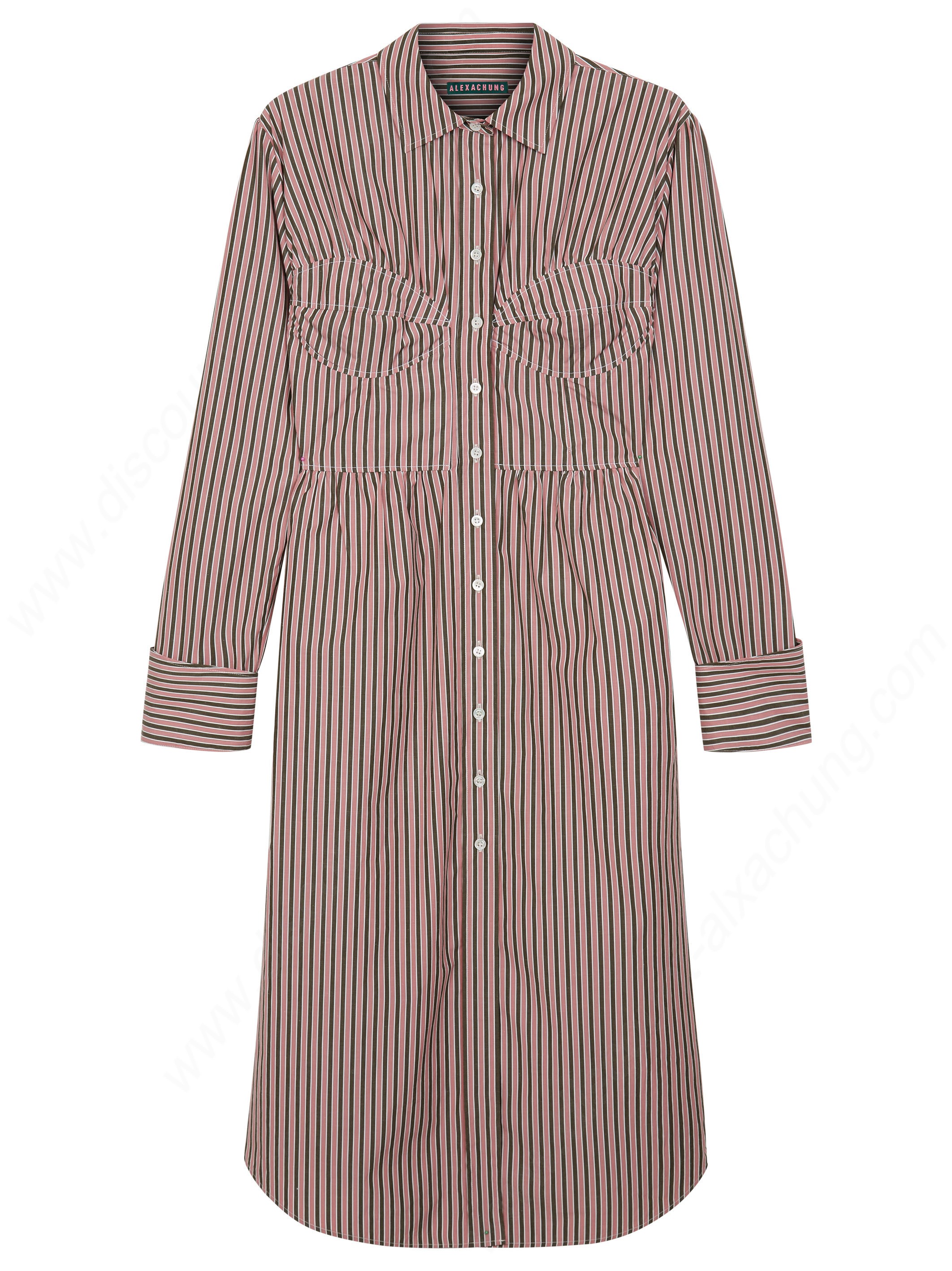 Alexachung Stripe Seamed T-Shirts Dress - Alexachung Stripe Seamed T-Shirts Dress