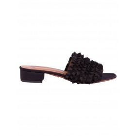 Alexachung Black Ruffle Sandal