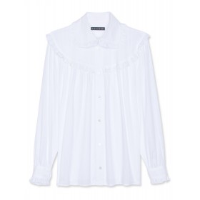 Alexachung White Frill Trim Oversized T-Shirts