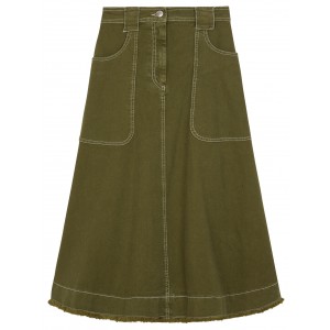 Alexachung Khaki Patch Pocket Skirt