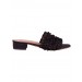 Alexachung Black Ruffle Sandal - 0