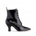 Alexachung Black Victorian Lace Up Boot