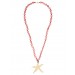 Alexachung Pink Beaded Starfish Necklace