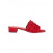 Alexachung Red Ruffle Sandal - 0