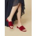 Alexachung Red Ruffle Sandal - 1