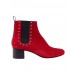 Alexachung Red Studded Chelsea Boot